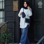 شومیز پاستیلی آبی - Image 2
