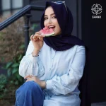 شومیز پاستیلی آبی - Image 5