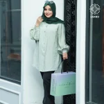 شومیز پاستیلی سبز - Image 3