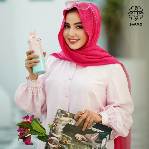 شومیز پاستیلی صورتی - تصویر 9