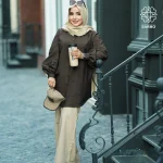 شومیز پاستیلی قهوه ای - Image 2