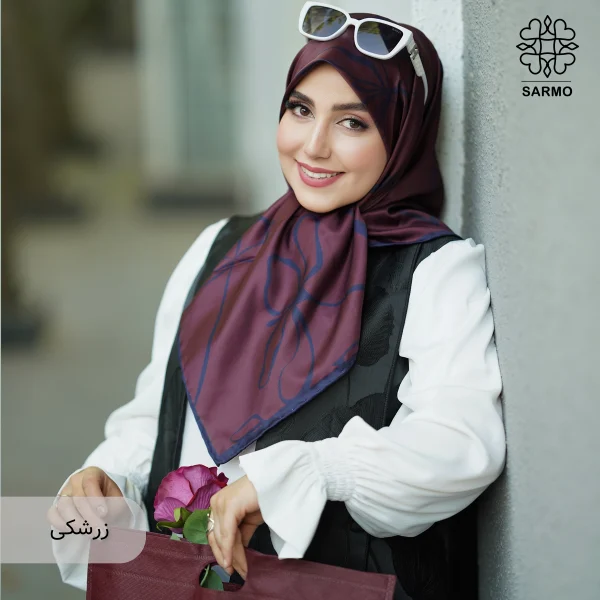 روسری ابریشم توییل طناز - اقتصادی - Image 18