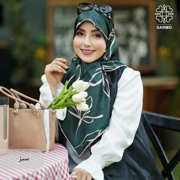روسری ابریشم توییل طناز - اقتصادی - Image 3