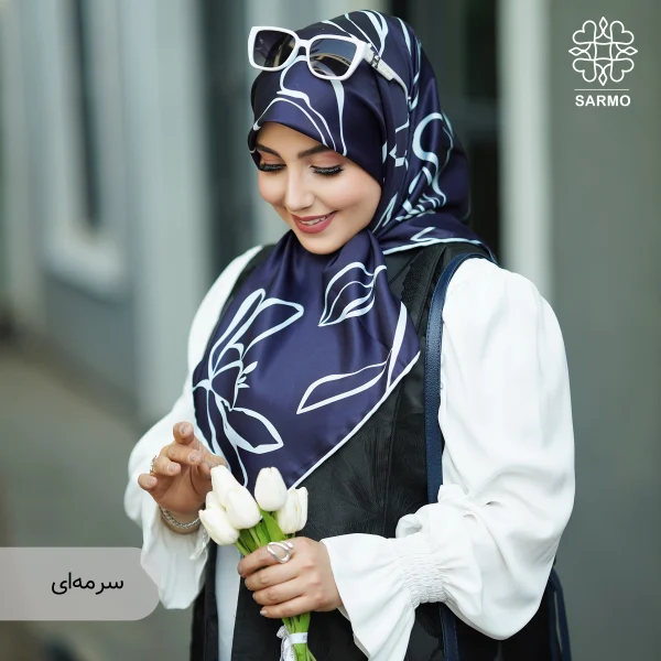 روسری ابریشم توییل طناز - اقتصادی - Image 5