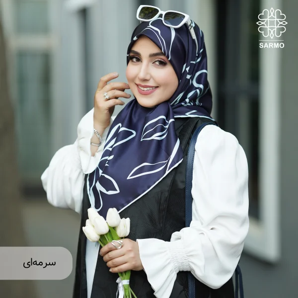 روسری ابریشم توییل طناز - اقتصادی - Image 6