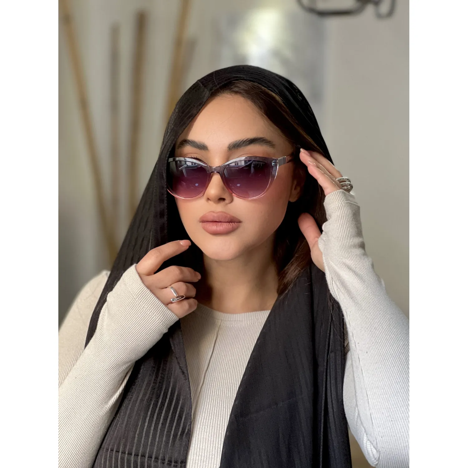 عینک-زنانه-باربری-کد2035-401-CkcDh عینک زنانه باربری (کد2035) - Image 1