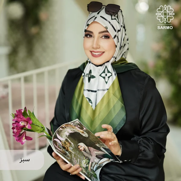 روسری ابریشم توییل لیانا - اقتصادی - Image 18