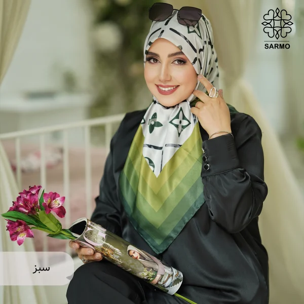 روسری ابریشم توییل لیانا - اقتصادی - Image 19