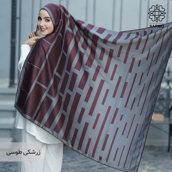 روسری ابریشم توییل نگاره - اقتصادی - Image 3