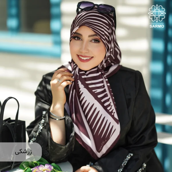 روسری ابریشم توییل پالمیرا - اقتصادی - Image 14
