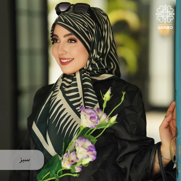 روسری ابریشم توییل پالمیرا - اقتصادی - Image 3
