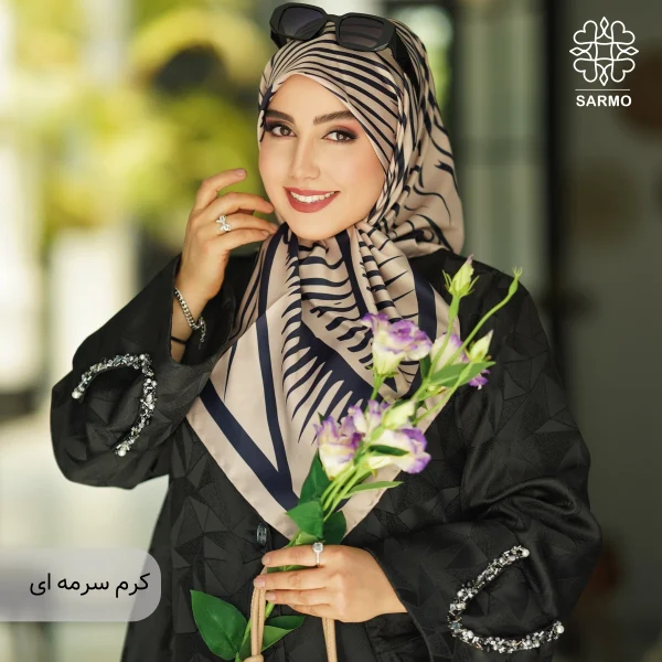 روسری ابریشم توییل پالمیرا - اقتصادی - Image 21