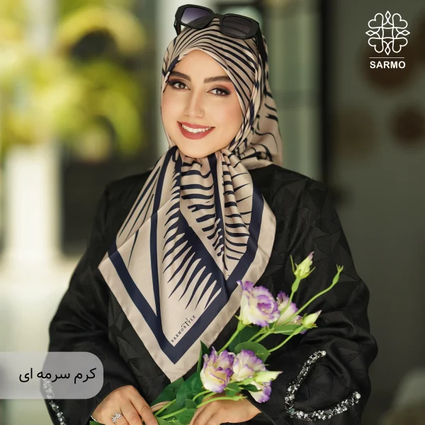 روسری ابریشم توییل پالمیرا - اقتصادی - Image 20