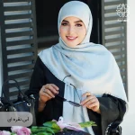 روسری ژاکارد رونا طرح پر- 140 - Image 17