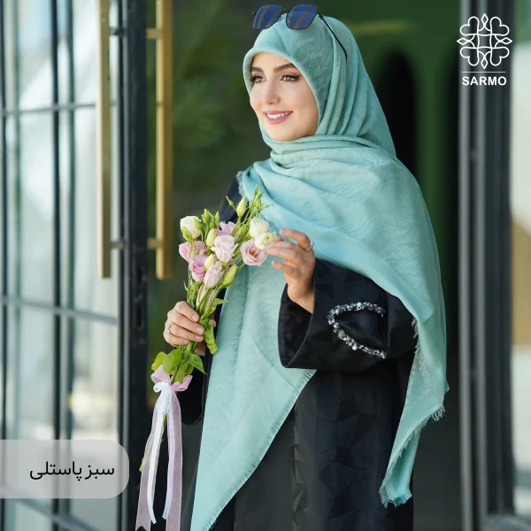 روسری ژاکارد رونا طرح پر 140 - تصویر 12
