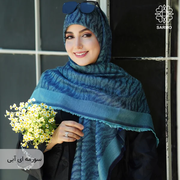 روسری ژاکارد رونا طرح پر 140 - تصویر 20