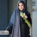 روسری ژاکارد رونا طرح پر- 140 - Image 8