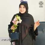 روسری ژاکارد رونا طرح پر- 140 - Image 2
