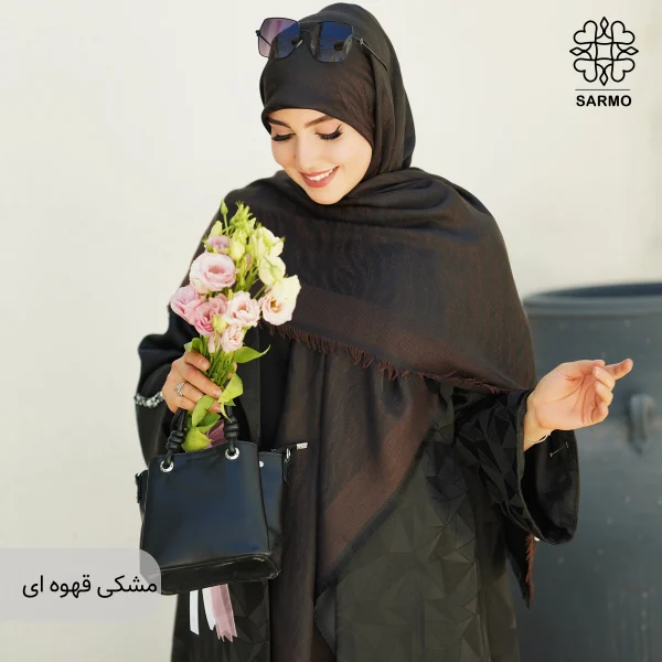 روسری ژاکارد رونا طرح پر 140 - تصویر 3