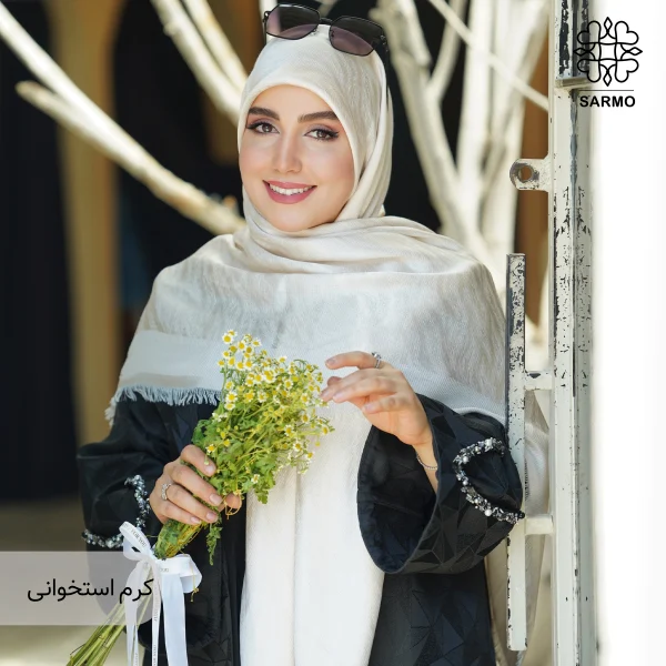 روسری ژاکارد رونا طرح پر 140 - تصویر 7