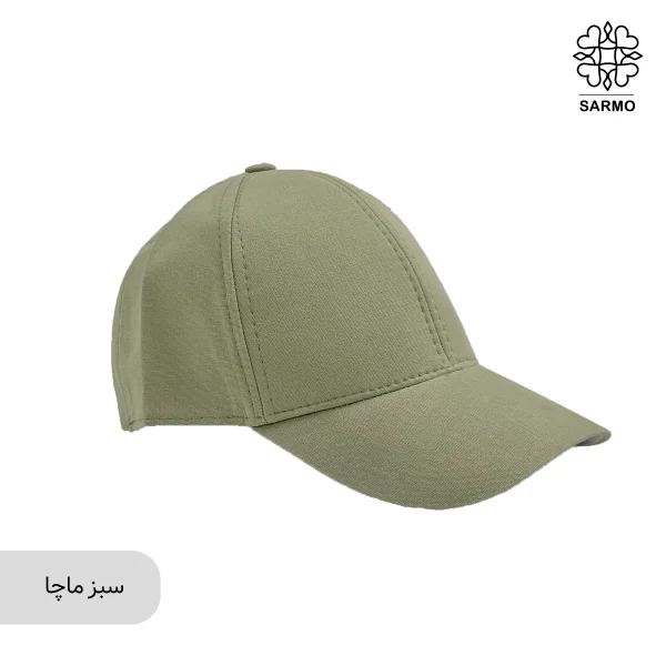 کلاه کپ زنانه کتان ساده - Image 6