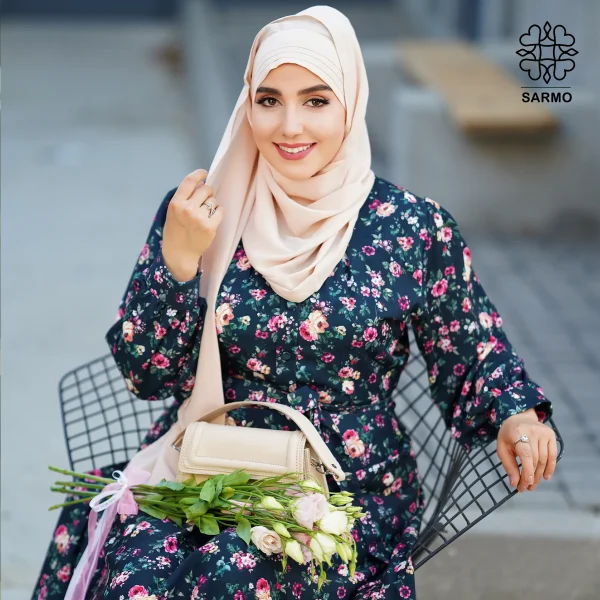 عبا پیراهنی الیزه زمرد - Image 5