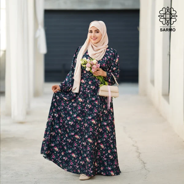 عبا پیراهنی الیزه زمرد - Image 2