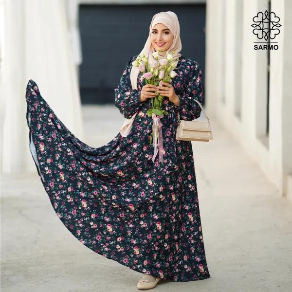 عبا پیراهنی الیزه زمرد - Image 4