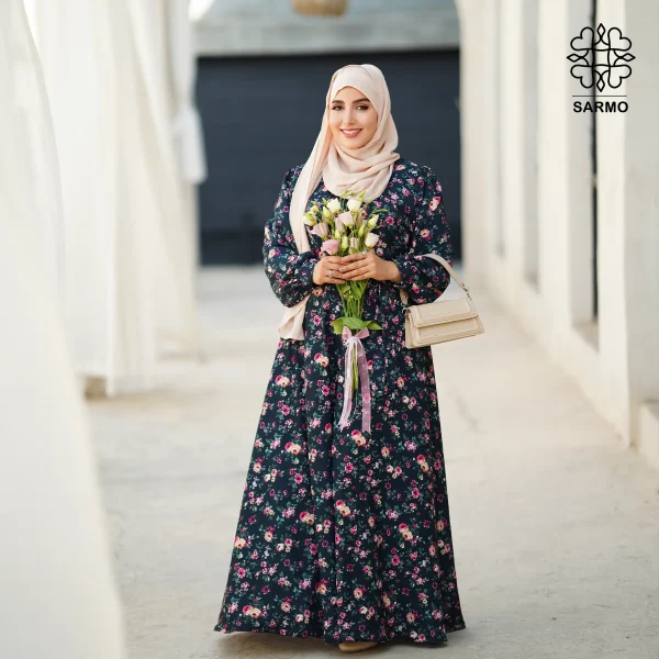 عبا پیراهنی الیزه زمرد - Image 6