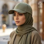 کلاه کپ زنانه کتان ساده - Image 7