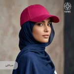 کلاه کپ زنانه کتان ساده - Image 5