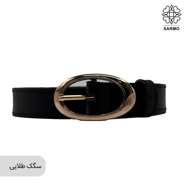 کمربند 2.5 سانت کلاسیک بیضی کد003 - تصویر 2