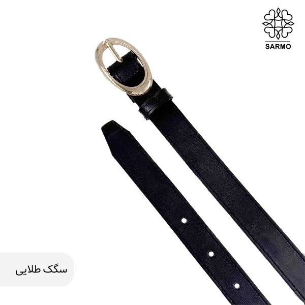 کمربند 2.5 سانت کلاسیک بیضی کد003 - تصویر 3