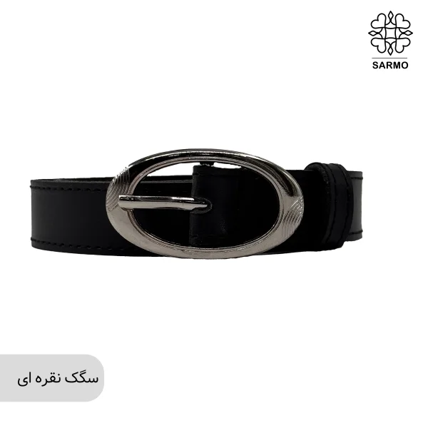 کمربند 2.5 سانت کلاسیک بیضی کد003 - تصویر 4