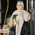 روسری ژاکارد رونا طرح زنجیر - Image 15