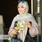 روسری ژاکارد رونا طرح زنجیر - Image 14