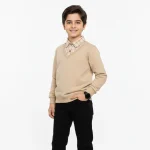بلوز پسرانه طرح دویقه چهارخانه