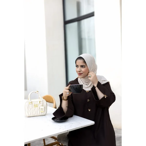عبا لعیا قهوه ای - Image 3