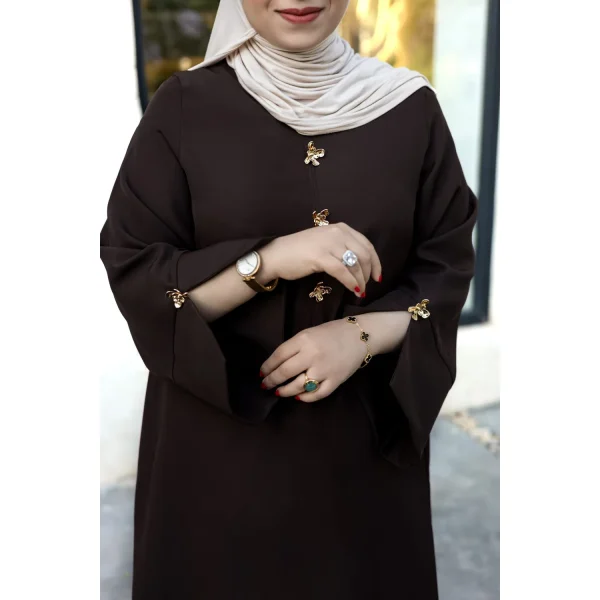 عبا لعیا قهوه ای - Image 4