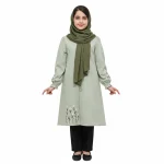 مانتو دخترانه طرح یاس - Image 2