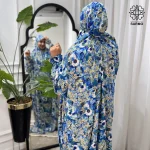 چادرنماز آستین‌دار نیلگون - Image 6
