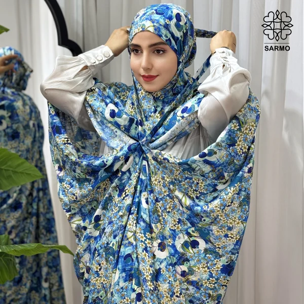 چادرنماز کیسه ای نیلگون - تصویر 12