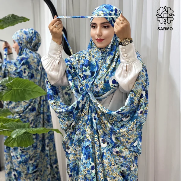 چادرنماز کیسه ای نیلگون - تصویر 8