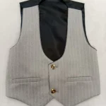 کت شلوار و ژیله پسرانه دیپلمات طوسی - Image 6
