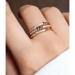 انگشتر سه لاین گره ای ژوپینگ - Image 2