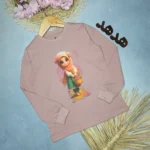بلوز دخترانه طرح روح وریحانه کد161071 - Image 2