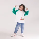 بلوز دخترانه طرح رگلان دوچرخه - Image 3