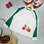 بلوز دخترانه طرح رگلان دوچرخه - Image 6