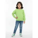 بلوز دخترانه طرح چین چین رنگی کد 161008 - Image 2