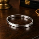 بنگل کارتیر استیل نقره ای کد 509428024-26 - Image 2